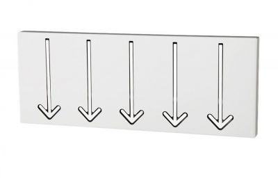 Garderoba Arrow 5er biała - Invicta Interior